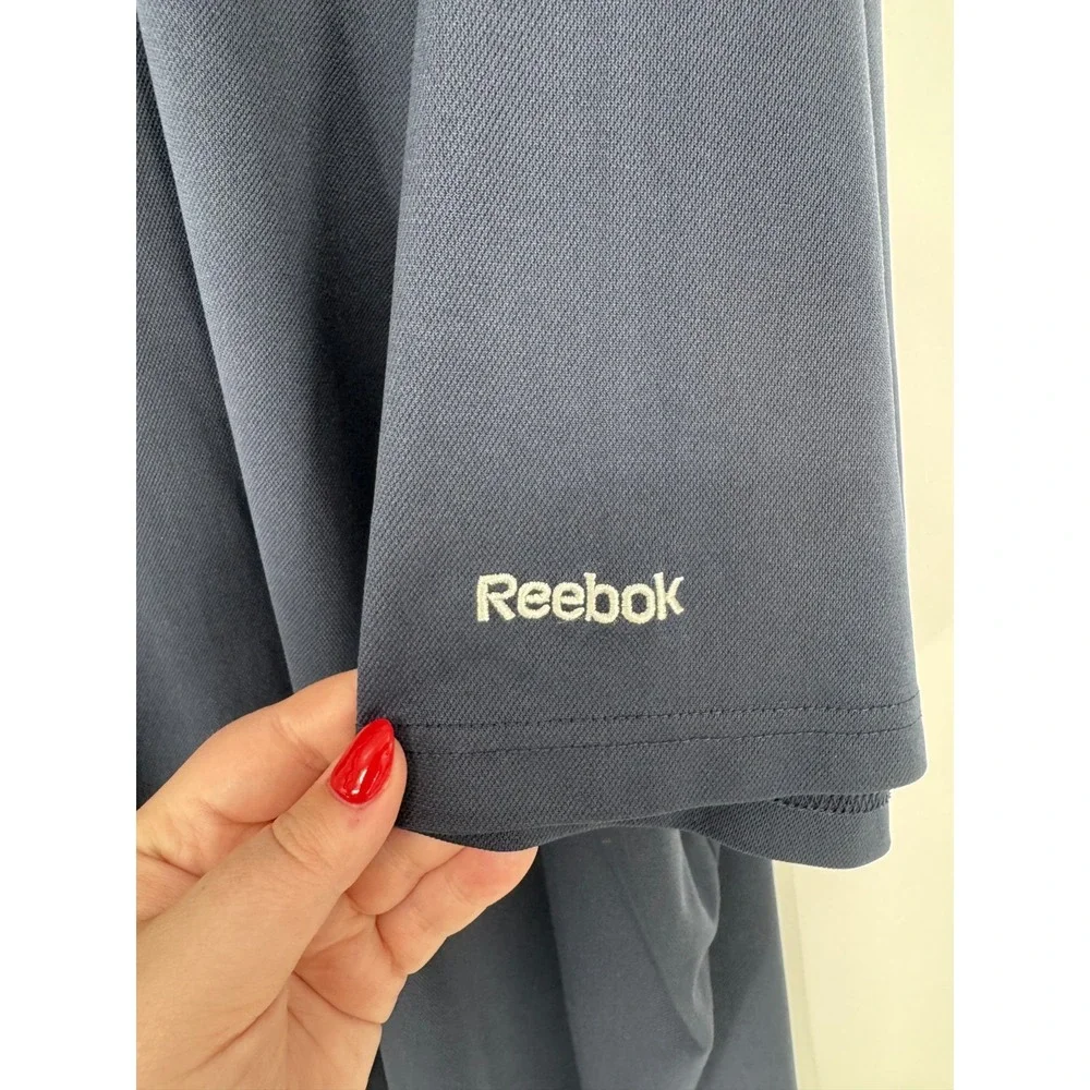 Reebok Golf Polo Shirt 5XL Tall 5XLT Navy Blue Short Sleeve Performance Collared